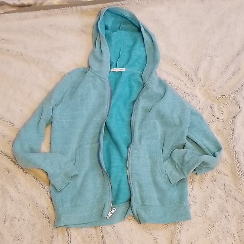 Blue zip up hoodie